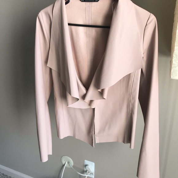 Zara Jackets & Blazers - ❤️🌟 ZARA mauve leather jacket